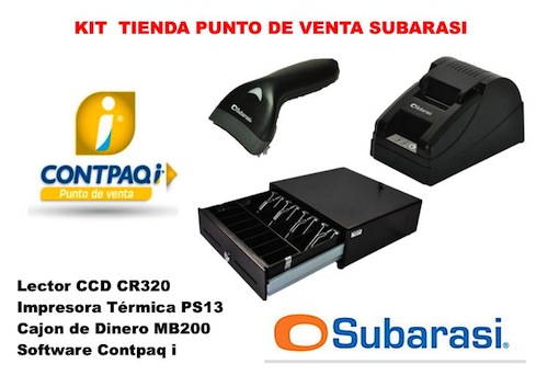 Kit Punto de Venta, Subarasi Tienda , CONTPAQ i, CR320, PS13, MB2000