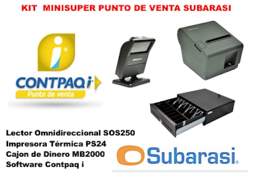 Kit Punto de Venta, Subarasi Minisuper , Contpaq i, CR320, SOS250, MB2000
