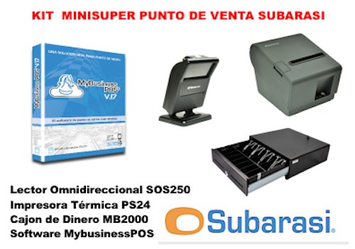 Kit Punto de Venta, Subarasi Minisuper , Contpaq i, CR320, SOS250, MB2000